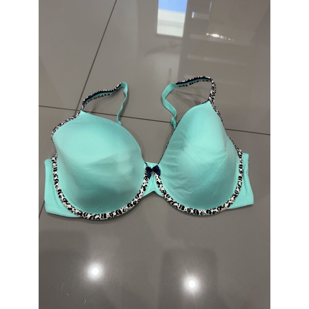 Victoria's Secret Mint Turquoise Perfect Coverage Lined Bra 38DDD